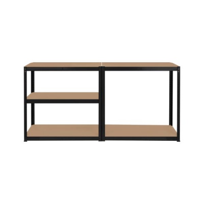 Kovový úložný regál 180x90x40 čierny Rebel