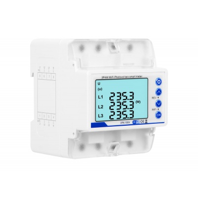 Inteligentný trojfázový elektromer na DIN lištu 100A WiFi TUYA