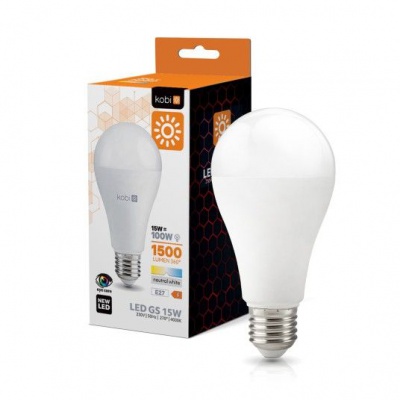 Žiarovka LED GS 15W E27 4000K 230V Kobi