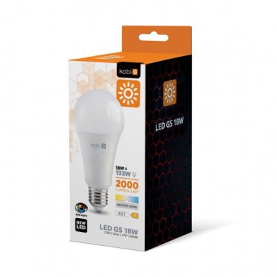 Žiarovka LED GS 18W E27 4000K 230V Kobi