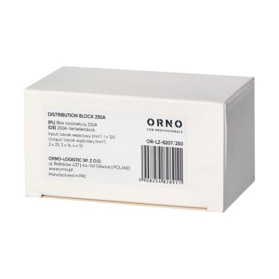 Rozbočovacia svorkovnica na DIN lištu 250A
