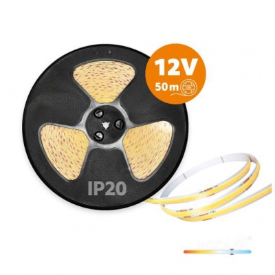 LED pás COB 6500K 12V 50m  IP20 TRAMO Kobi