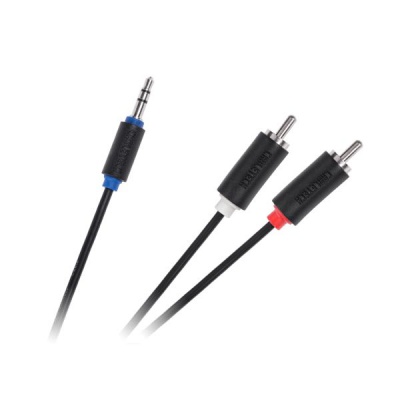 Kábel Jack 3,5mm - RCA 2x, 3m Cabletech