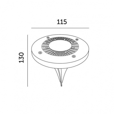 Záhradné solárne svietidlo CLAVO G2 IP44 4000K
