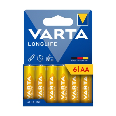 Batéria alkalická VARTA LR06 LONGLIFE (6ks)