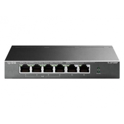 Switch TP-LINK TL-SF1006P PoE 6 portov 10/100Mbps (4xPoE)