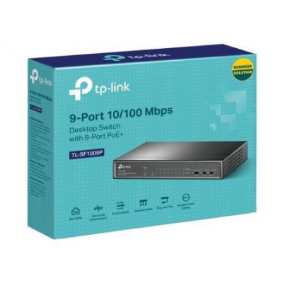 Switch TP-LINK TL-SF1009P PoE 9 portov 10/100Mbps (8xPoE)
