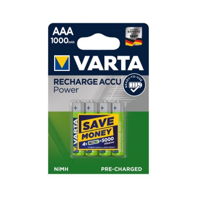 Akumulátor Ni-MH AAA VARTA 1 000 mAh 4ks