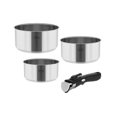 Sada hrncov s odnímateľnou rukoväťou TEESA