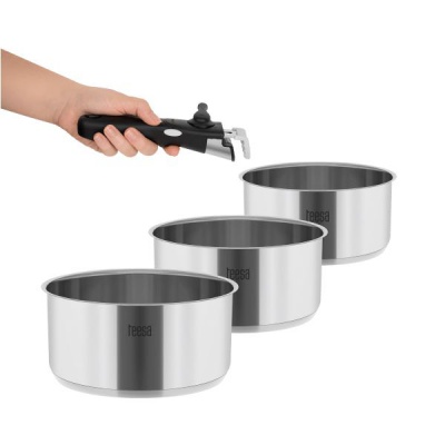 Sada hrncov s odnímateľnou rukoväťou TEESA