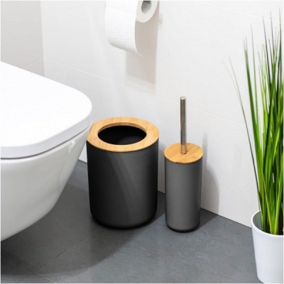 Sada kúpeľňových doplnkov (6 ks) čierna TEESA