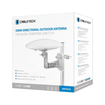 Vonkajšia anténa pre digitálnu pozemnú televíziu DVB-T2