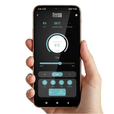 Prenosná chladnička bluetooth s mrazením 40L DC12/24V AC 230V