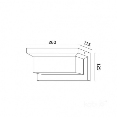 Nástené LED svietidlo LENTERO 12W senzor pohybu