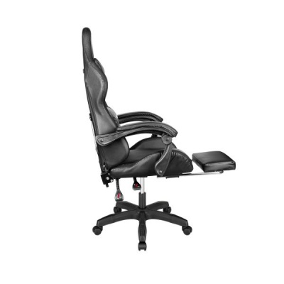 Herné masážne kreslo Warrior GX-150 Kruger&Matz čierne LED