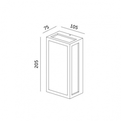 Nástené LED svietidlo ENTERA 10W