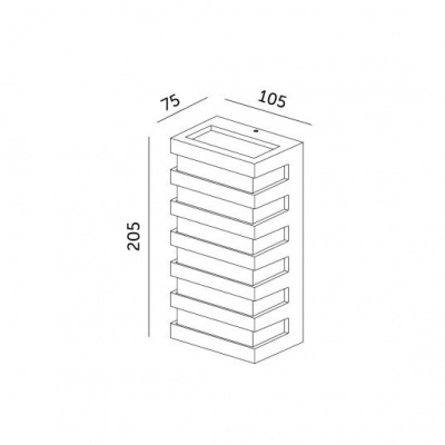 Nástené LED svietidlo ENTERA P 10W