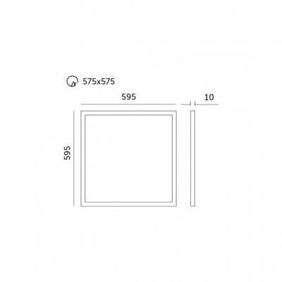 LED panel BALIS 40W 60x60 4000K