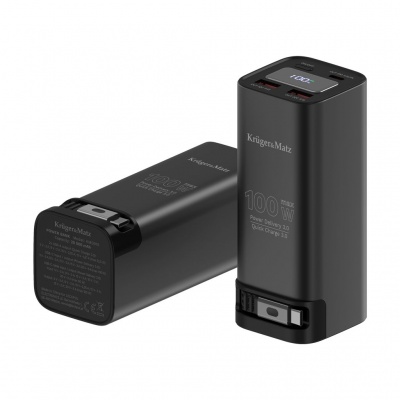 PowerBank Kruger&Matz 20000 mAh Li-ion 100W s funkciou QC a PD