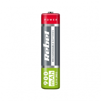 Akumulátory REBEL AAA, 900 mAh, Ni-MH, 1,2V, 4ks/bl , R3