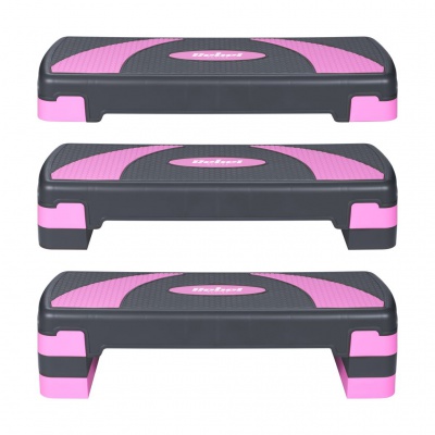 Fitness stepper, 3 výškové stupne, 78cm, PURPLE