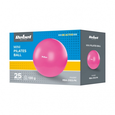 Mini rehabilitačná pilates lopta, 25cm, PINK