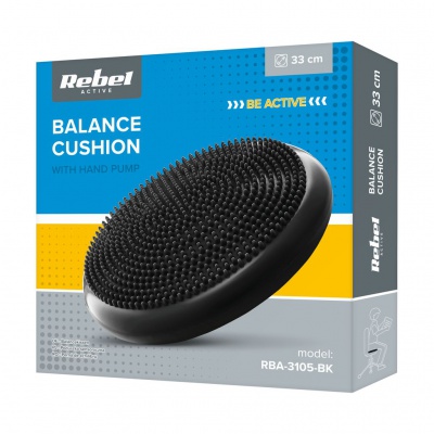 Balančná masážna podložka 33 cm, BLACK