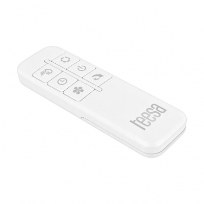 Stojaci ventilátor s funkciou hmly - biely