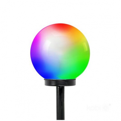 Solárna záhradna LED lampa SPHERE G2 20cm RGB