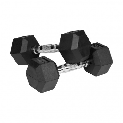 Liatinové HEX činky 2x4kg | Liatinový set pre domáci trénning