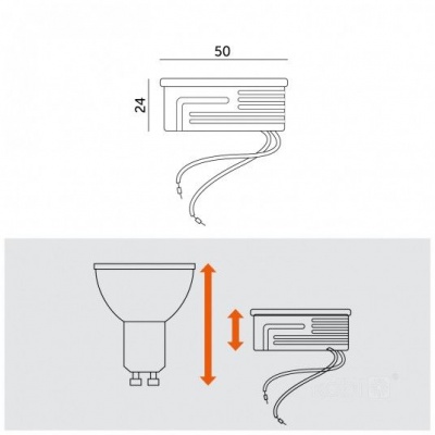 LED žiarovka INSERT 6,5W 4000K 230V