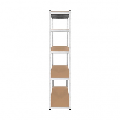 Kovový úložný regál 205x120x45 strieborný Rebel