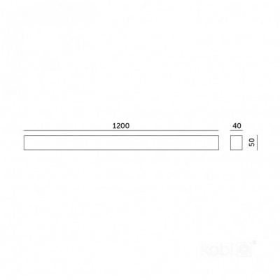 Lineárne LED svietidlo KOLINE GO 40W 3CCT biele