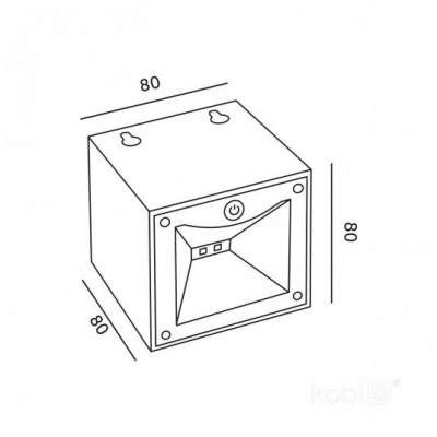 Solárne LED svietidlo QUERK 2CCT IP54