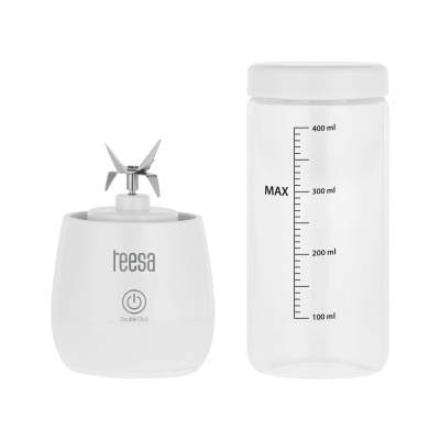 Akumulátorový mixér so skleneným pohárom 450 ml 100 W 6 čepelí