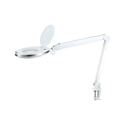 Dielenská lampa s lupou 10W, 6500K
