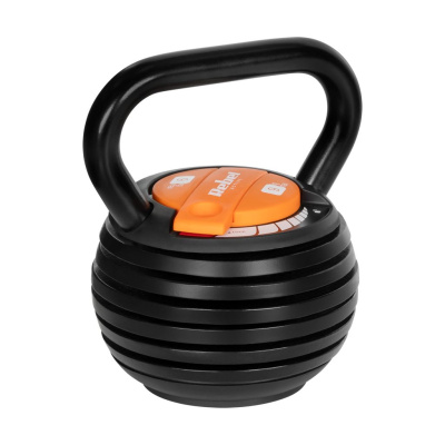 Nastaviteľný liatinový kettlebell 9kg | Nastavenie váhy 2,3-9 kg