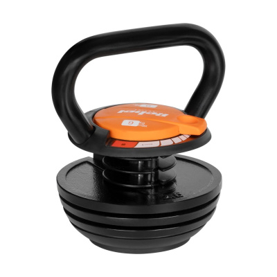 Nastaviteľný liatinový kettlebell 9kg | Nastavenie váhy 2,3-9 kg