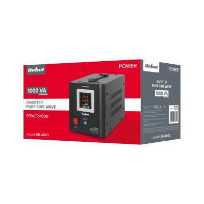 Záložný zdroj  PROsinus-1000 12V 230V 1000VA/700W Rebel čierny