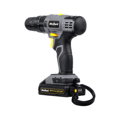 Akumulátorový vŕtací skrutkovač s príklepom 20V 2Ah REBEL TOOLS
