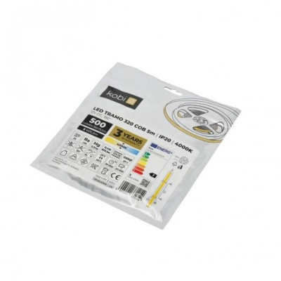 LED pás COB 4000K IP20 5m 12V 320 LED TRAMO