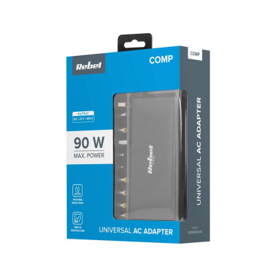Napájací zdroj k notebooku univerzálny 90W 18,5-20V Rebel