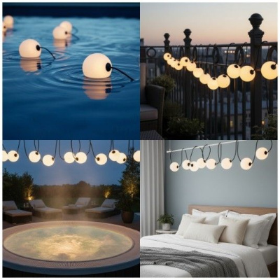 LED girlanda VENEZIA 10x0,8W IP67