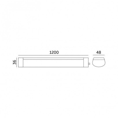 LED svietidlo lineárne MIVRO 36W 4000K 230V