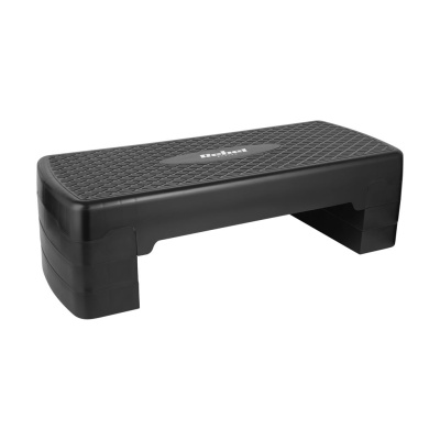 Fitness stepper 68 cm, Čierny | 3 úrovne výšky – Ideálny na doma