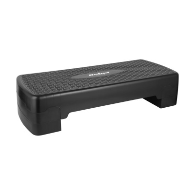 Fitness stepper 68 cm, Čierny | 3 úrovne výšky – Ideálny na doma