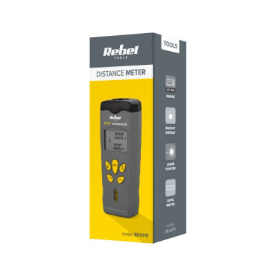Merací prístroj REBEL RB-0015 - meranie vzdialenosti