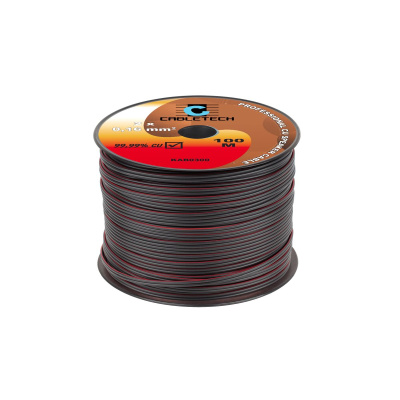 Kábel REPRO. 2x 0,16mm čierny CU(100m)