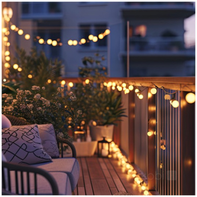 Dekoratívne solárne osvetlenie SOLAR 30 LED AURA 3000K LED2B