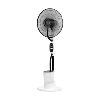 Stojaci ventilátor s funkciou hmly - biely